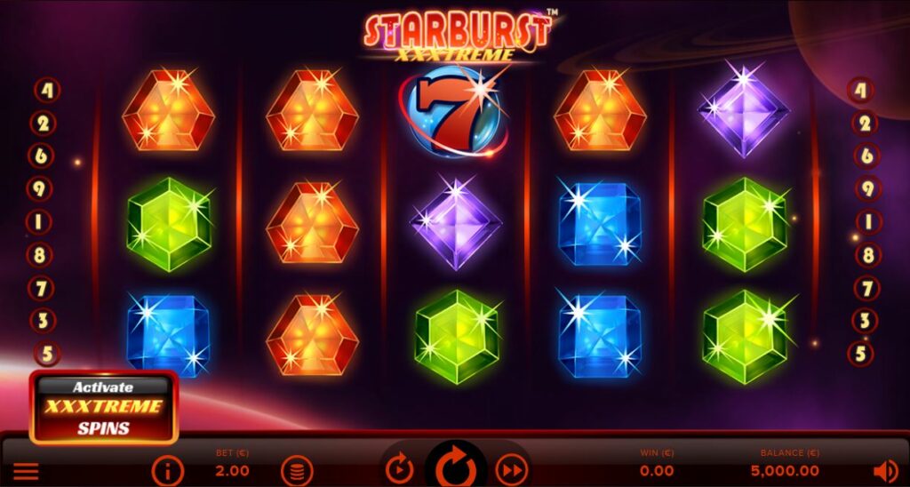 Starburst XXXtreme slot screenshot