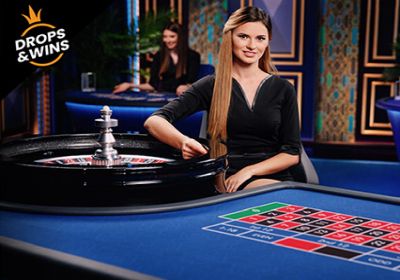 Live Roulette Azure table at online casino