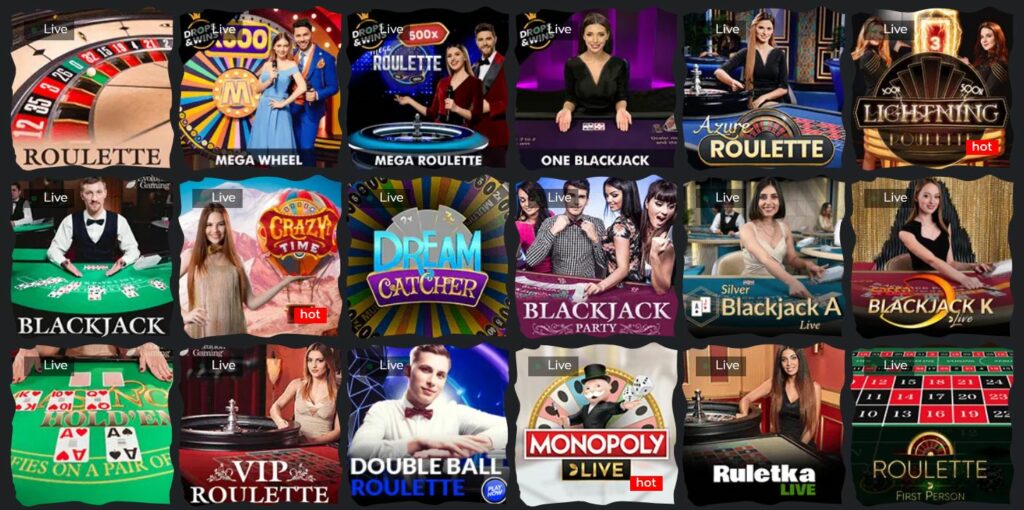 most popular live casino games at online casinos