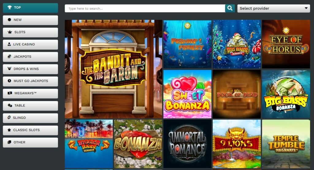 21prive casino games page