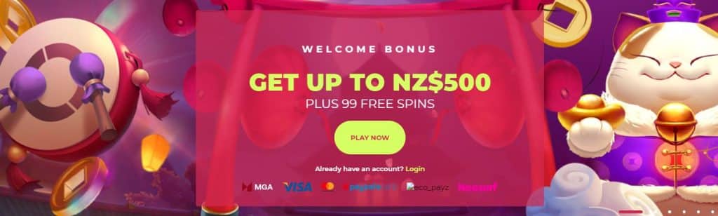 new maneki casino welcome bonus