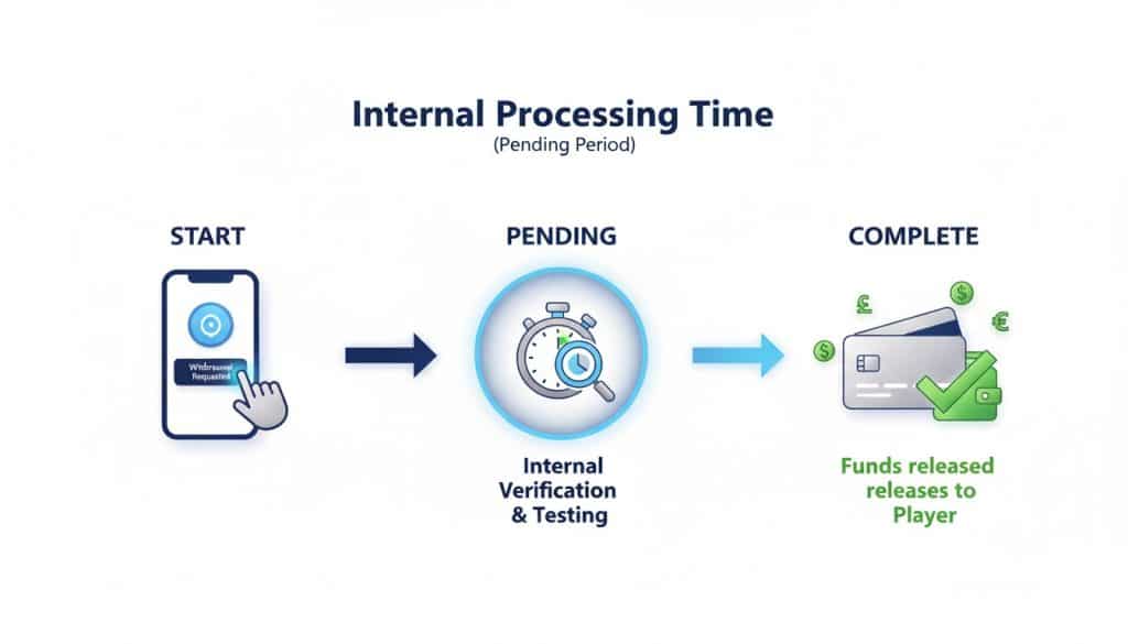 casino withdrawal processing time