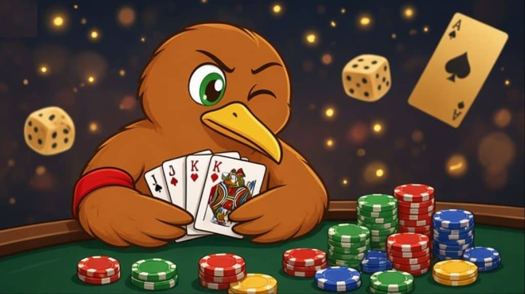 kiwi playing table games